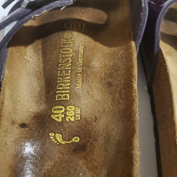 Arizona Birko-Flor Patent Sandals sz 40 - Picture 3 of 10